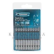 Набор бит Gross PH2х60, сталь S2, 10 шт.