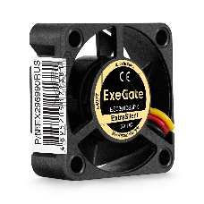 Вентилятор для корпуса ExeGate ExtraSilent ES03010S3P-5 черный, 30 мм, 8500 об/мин, 24 дБ, 3 pin