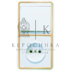Блок Кунцево-Электро БКВР-037 Бэлла (1-кл. выкл. + розетка) зол.