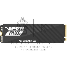 Накопитель SSD Patriot Viper VP4300, 2Tb, PCIe 4.0 x4, M.2 2280, NVMe, R/W 7400/6800, с радиатором