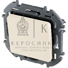 Переключатель без фиксации - кнопка, Н.О./Н.З. контакты 6A 250 В слоновая кость