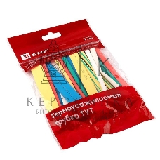 Термоусаживаемая трубка EKF tut-n-6 ТУТ 6/3 набор:7 цветов по 3шт. 100мм. EKF PROxima