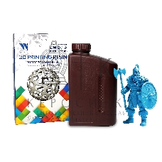 Фотополимерная смола NVPrint Plant Based Resin Clear Blue для 3D печати 1 кг (бут)