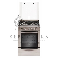 Плита газовая Gefest ПГ 6100-04 0004 серебристый, конфорок 4 шт, духовка 52 л, 60 см x 85 см x 60 см