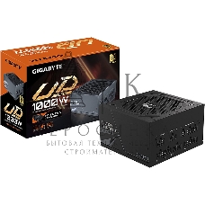 Блок питания Gigabyte GP-UD1000GM PG5 RTL, 1000Вт, 80 PLUS Gold, 120мм, модульный, черный