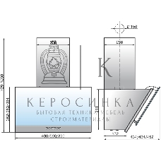 Вытяжка каминная Elikor Рубин S4 60П-700-Э4Д антрацит, 60 см, 700 куб. м/ч, 52 дБ