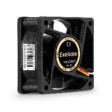 Вентилятор для корпуса ExeGate EX06025S3P черный, 60 мм, 3500 об/мин, 24 дБ, 3 pin