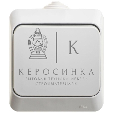 Переключатель 1-кл. ОП Этюд 10А IP44 сер. SchE BA10-046C