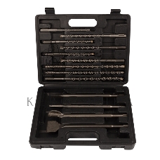 Набор буров и долот Kranz SDS PLUS, 13 предметов