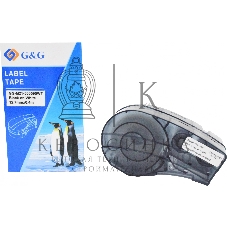 Картридж ленточный G&G GG-M21-500595WT черный на белом 12.7x6.4 для Brady BMP21-PLUS, BMP21-LAB