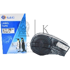 Картридж ленточный G&G GG-M21-375595WT черный на белом 9.5x6.4 для Brady BMP21-PLUS, BMP21-LAB