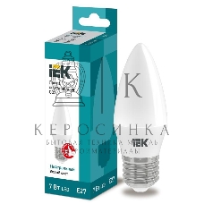 Лампа светодиодная ИЭК LLE-C35-7-230-40-E27 ECO C35 свеча 7Вт 230В 4000К E27