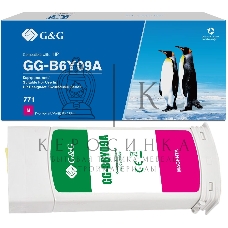 Картридж струйный G&G GG-B6Y09A 771C пурпурный (775 мл) для HP DesignJet Z6200