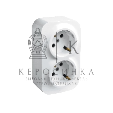 Блок розеток Quteo с предварительным подключением 2x2К+З со шторками, 16A, 250 В, IP 20, белый