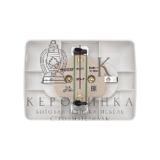 Розетка Kranz 2-ая DEA керамика с/з с/у 16А белый (1/10/100)