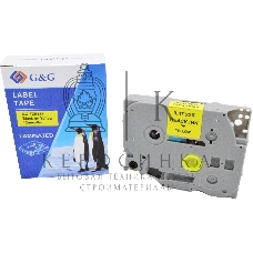 Картридж ленточный G&G GG-TZE631 черный на желтом 12x8 для Brother 1010/1260VP/1830VP/9700PC