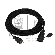 Удлинитель-шнур Rexant КГ 3х1.5, 30 м, морозостойкий, с/з, 16 А, 3500 Вт, IP44 (Сделано в России)