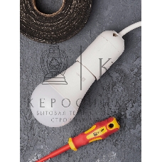 Патрон Е27 пластиковый подвесной термостойкий пластик бел. PROxima