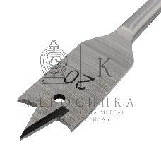 Сверло перовое по дереву Kranz 55х152 мм, шестигранный хвостовик