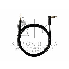 Аудиокабель Rexant 3,5 мм штекер-штекер угловой 1 м черный