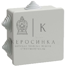Коробка КМ41235 распаячная IEK UKO11-085-085-040-K41-44 для о/п 85х85х40 мм IP44 (RAL7035, 6 гермовводов)
