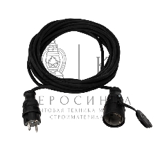 Удлинитель-шнур Rexant КГ 3х1.5 10 м, морозостойкий, с/з, 16 А, 3500 Вт, IP44 (Сделано в России)