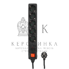 Сетевой фильтр Energenie Сетевой фильтр SPG5-C-15 4.5m 16А. черный. 