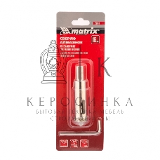 Сверло алмазное Matrix по керамограниту, 16 х 67 мм, 3-гранный хвостовик