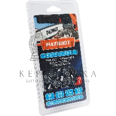 Цепь PATRIOT 91LP-52E, 3/8 1.3 52 звена, чизель, PROFESSIONAL (блистер)