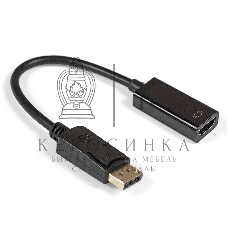 Кабель-переходник ExeGate EX284921RUS DisplayPort-HDMI ExeGate EX-DPM-HDMIF-0.15 (20M/19F, 0,15м)