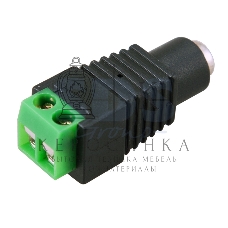 Разъем питания PROconnect гнездо 2.1х5.5 мм с клеммной колодкой