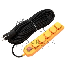 Удлинитель 5х20 м с заземл. 16А IP44 У10-026 с выкл. с индик. КГ 3х1.5 розетки с защ. крышкой UNIVersal 9634139