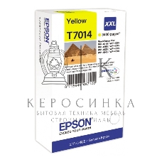 Картридж струйный Epson C13T70144010 желтый (3400 стр. сверх-повышенной емкости) для WorkForce WP-4015DN WP-4015, WP-4025DW WP-4025, WP-4095DN WP-4095, WP-4515DN WP-4515, WP-4525DNF WP-4525, WP-4535DWF WP-4535, WP-4595DNF WP-4595
