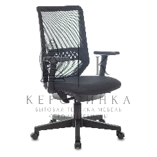 Кресло компьютерное Бюрократ MC-611N TW-01 38-418 черный, сетка/ткань, крестовина пластик