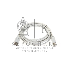 Кабель AM/BM USB2.0 3м Telecom USB 2.0 A-->B 3.0m, белый/серый, TC6900-3.0M