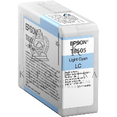 Картридж струйный Epson T8505 светло-голубой (80 мл.) для SureColor SC-P800