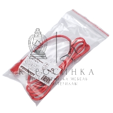 Кабель питания Cablexpert PC-189-VDE-R-1.8M, C13-С14, 3x0.75мм2, 10A, с заземлением, медь, 1.8м, красный, пакет