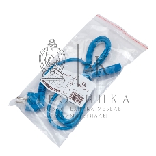 Кабель питания Cablexpert PC-186-VDE-B-1.8M, Schuko-C13, 3x0.75мм2, 10A, с заземлением, медь, 1.8м, синий, пакет