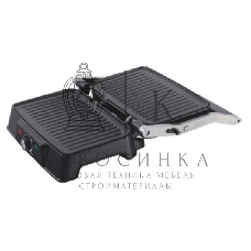 Гриль-пресс электрический Endever Grillmaster 220, серебристый/черный