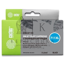 Картридж струйный Cactus CS-CZ133 №711 черный (73 мл) для HP DesignJet T120/T520