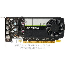 Видеокарта PNY GPU NVIDIA VCNT1000-8Gb-SB PCI-Express 3.0 x16, LP8 Gb GDDR6 128-bit, 4x Mini DP 1.4, 1x LP bracket.