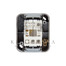 Переключатель проходной Mini OG IP54, о/у, серый Kranz