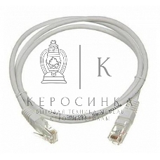 Патч-корд LANMASTER UTP LAN-PC45/U5E-0.5-GY вилка RJ-45-вилка RJ-45 cat.5е 0.5м серый LSZH
