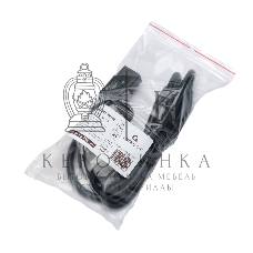 Кабель питания Cablexpert PC-S22-C19-2.5-1.5M, Schuko-C19, 3x2.5мм2, 16A, с заземлением, медь, 1.5м, черный, пакет