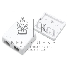 Корпус настенной розетки Hyperline SBB3-2-WH для установки 2-х вставок типа Keystone Jack, белый