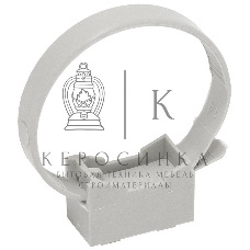 Держатель хомутный для труб со стяжкой d32-63 CFF2 сер. IEK CTA10MP-CFF263-K41-100