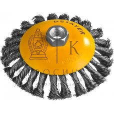 Кордщетка STAYER PROFESSIONAL 35135-125коническая М14 плетеная 0.5мм d125мм