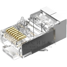 Коннектор Vention RJ45 (8p8c), FTP, cat. 6, под витую пару, экранированный (10 шт.)