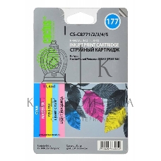 Картридж струйный Cactus CS-C8771/2/3/4/5 №177 многоцветный (11.4 мл.) для HP PS 2113/3313/8253/8200