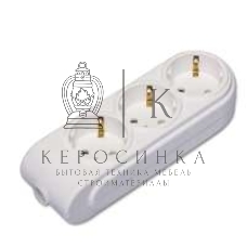 Колодка удлинителя 3-м с заземл. защ. шторки Makel
